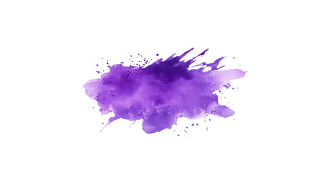 watercolor stain on transparent background
