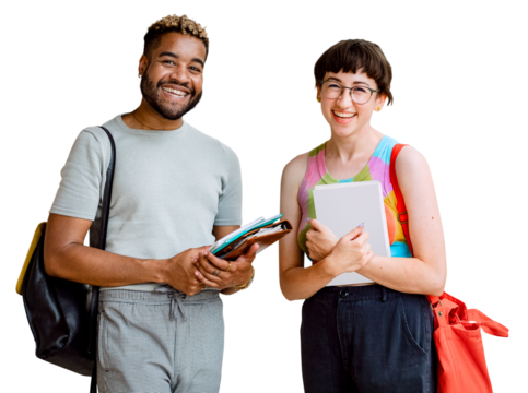 University students png sticker, transparent background - Powered by Adobe