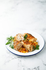 Meat roulade with vegetables