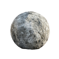 Stone object isolated on transparent png.
