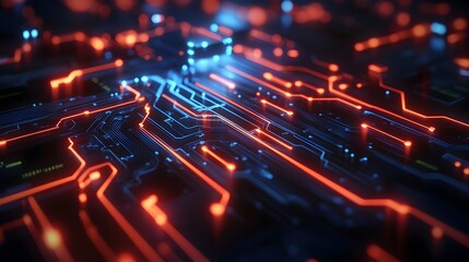 Abstract Technology Circuit Board Background