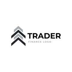 Trading, trade, currency investment logo design.