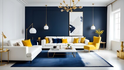 Photo interior modern design room 3d illustration