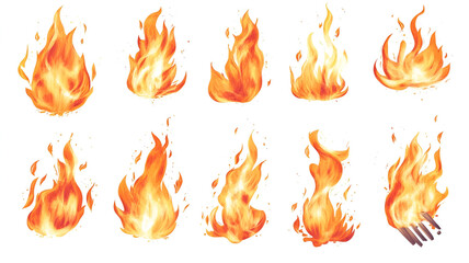 Abstract Expressions: A Dynamic Collection of Flames, Textures, and Celestial Graphic Elements