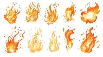 Abstract Expressions: A Dynamic Collection of Flames, Textures, and Celestial Graphic Elements