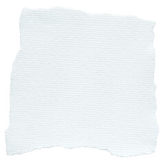White torn paper png cut out square collage element on transparent background