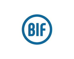 BIF logo design vector template. BIF