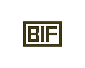 BIF logo design vector template. BIF