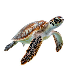  Sea turtle object isolated on transparent png.