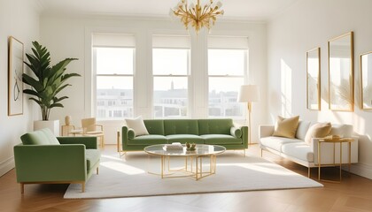 Fototapeta premium Photo interior modern design room 3d illustration