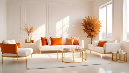 Photo interior modern design room 3d illustration