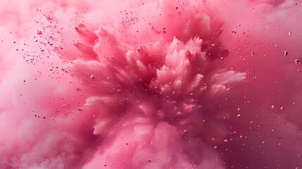 Obraz premium Pink powder explosion background