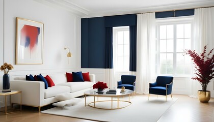 Photo interior modern design room 3d illustration