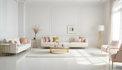 Photo interior modern design room 3d illustration