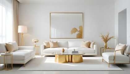 Photo interior modern design room 3d illustration