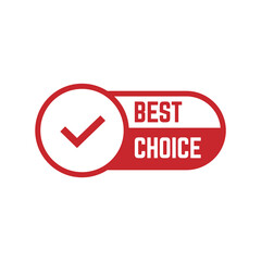 Set of best choice stamp, label, or logo. Vector illustration for web design