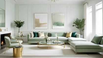 Photo interior modern design room 3d illustration