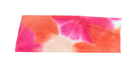 PNG pink abstract washi tape, journal sticker element, transparent background