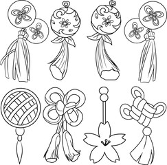 collection of traditional tassel designs