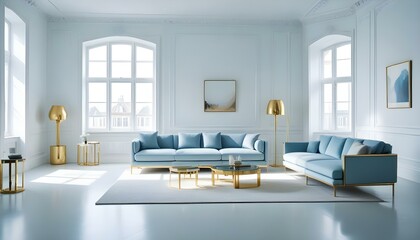 Photo interior modern design room 3d illustration