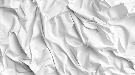 Obraz premium White fabric with soft, flowing folds.