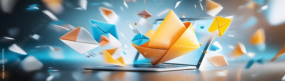 Aufkleber digital overload email overload concept.