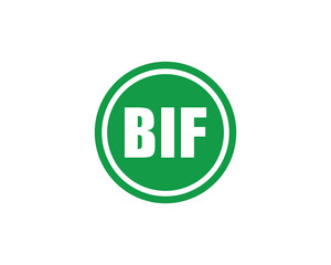BIF logo design vector template. BIF