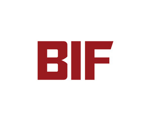 BIF logo design vector template. BIF
