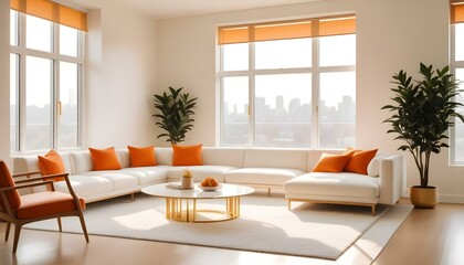 Fototapeta premium Photo interior modern design room 3d illustration