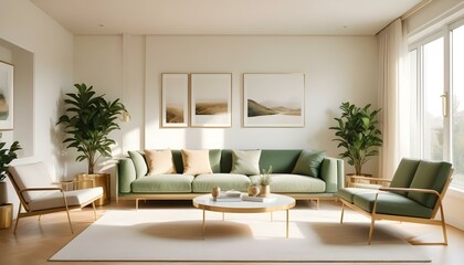 Photo interior modern design room 3d illustration