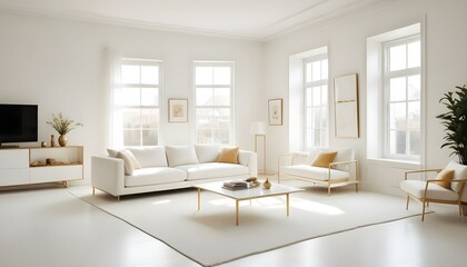 Fototapeta premium Photo interior modern design room 3d illustration