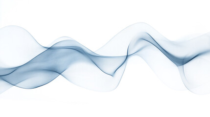 blue blend wave lines and technology background. Digital colorful gradient particle line wave animation on white background