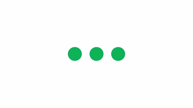 Cut in halves moving dots loading animation. System data update animated element 2D abstract 4K video motion graphic on white background. Geometric shapes loader download upload for web design