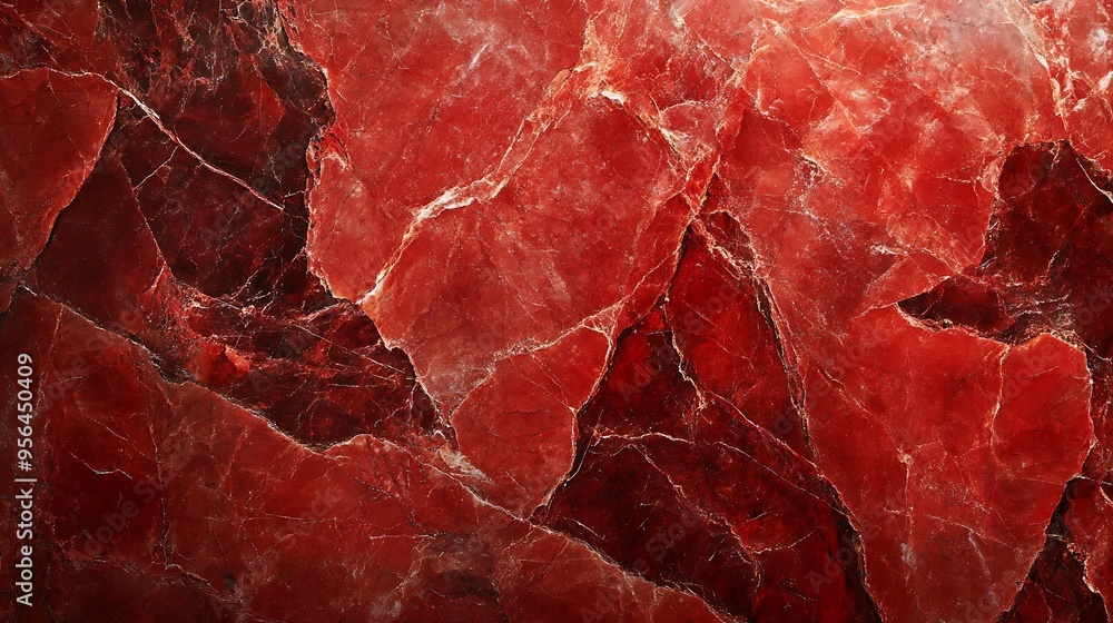 Aufkleber red marble pattern texture use as background with blank space for design red brown marble texture for luxury concept background abstract marble texture natural patterns for design red  : Generative AI