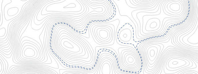 Pattern with lines and dots The stylized height of the topographic map contour in lines and contours isolated on transparent. Black and white topography contour lines map isolated on white background.