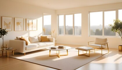 Photo interior modern design room 3d illustration