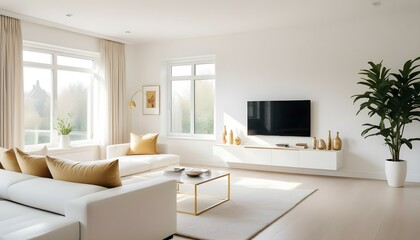 Fototapeta premium Photo interior modern design room 3d illustration