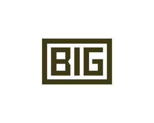 BIG logo design vector template. BIG