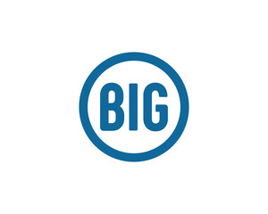 BIG logo design vector template. BIG