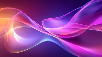 Obraz premium Abstract background with glowing, colorful waves.
