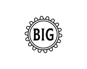 BIG logo design vector template. BIG