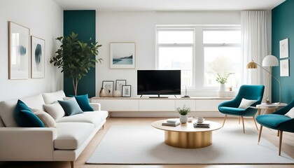 Photo interior modern design room 3d illustration