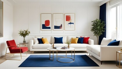 Photo interior modern design room 3d illustration