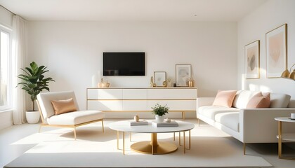 Photo interior modern design room 3d illustration