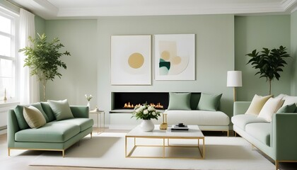 Fototapeta premium Photo interior modern design room 3d illustration