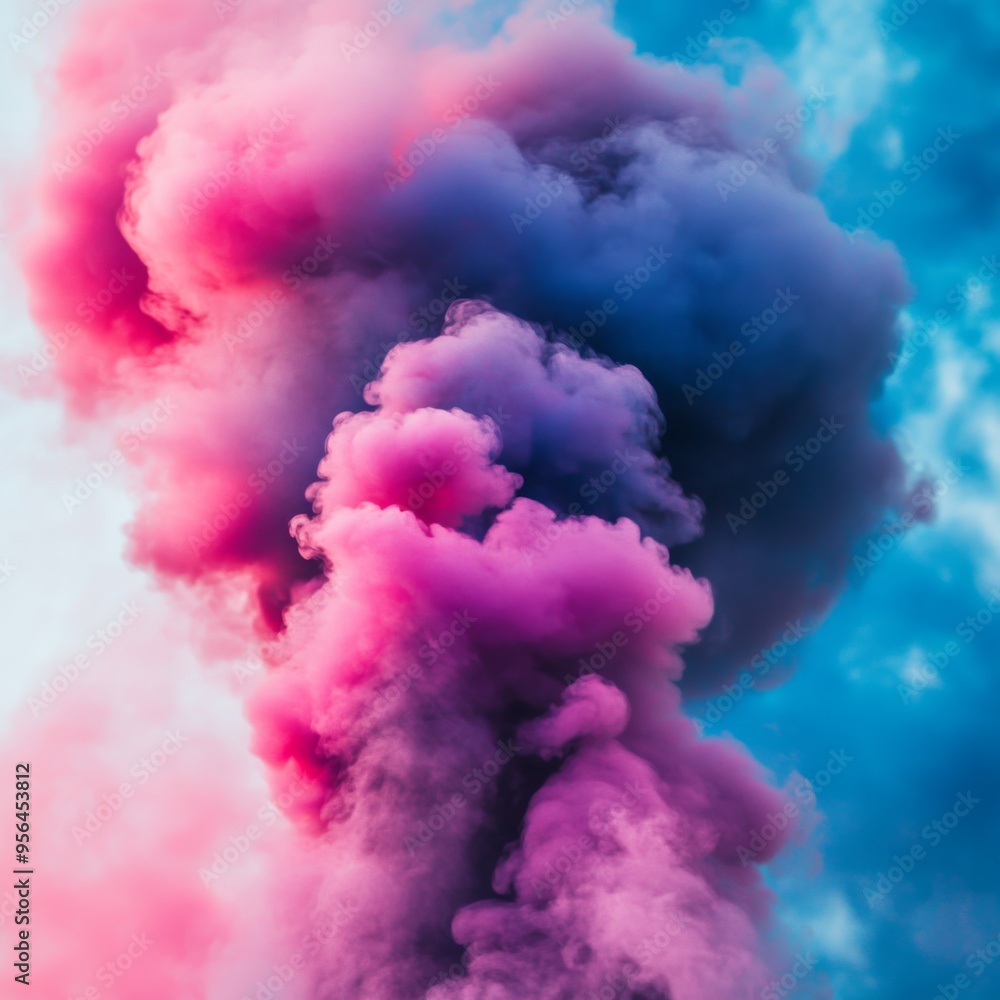 Aufkleber these prompts should work well for generating stock photos that feature colorful smoke in a 16:9 asp