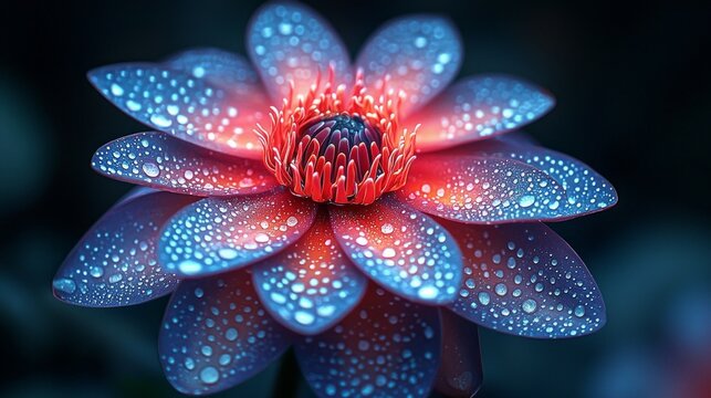 close up of a fantastic flower
