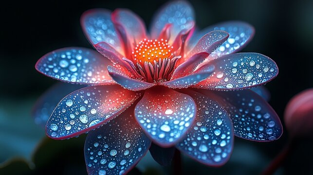 close up of a fantastic flower
