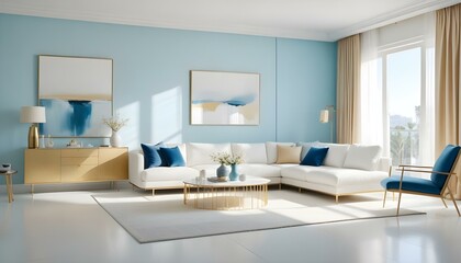 Photo interior modern design room 3d illustration