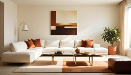 Fototapeta premium Photo interior modern design room 3d illustration